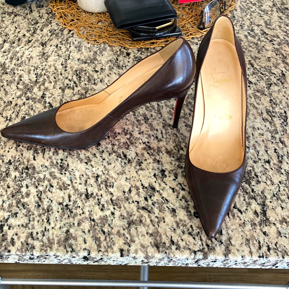 Brown Louboutin Heels